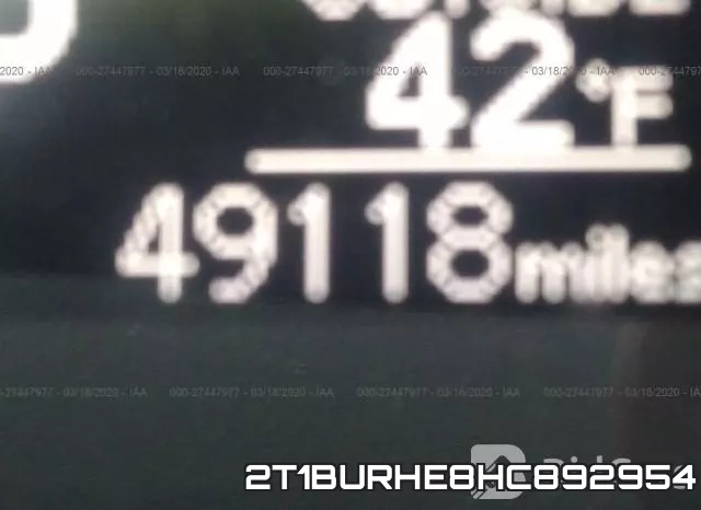 2T1BURHE8HC892954 фото 7