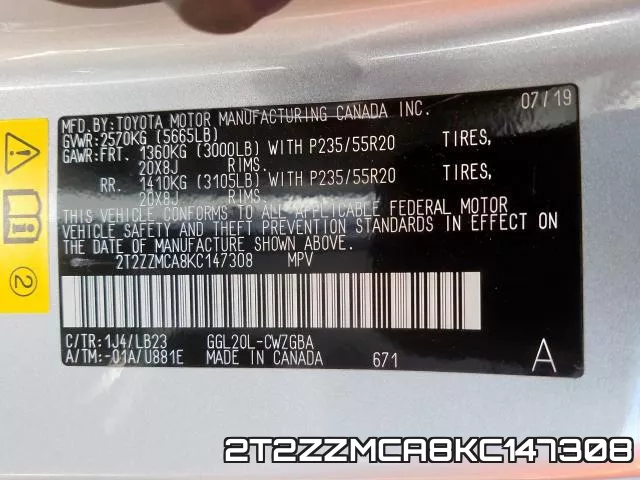 2T2ZZMCA8KC147308 фото 2