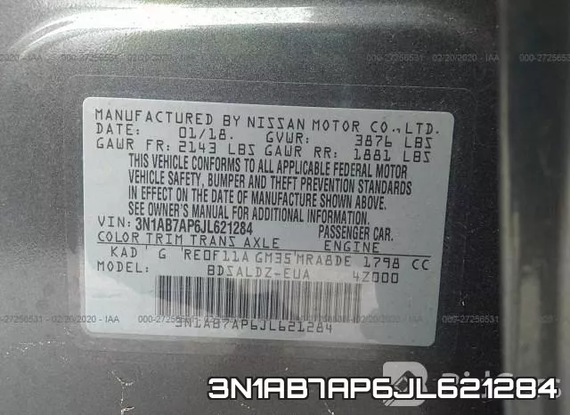 3N1AB7AP6JL621284 фото 7