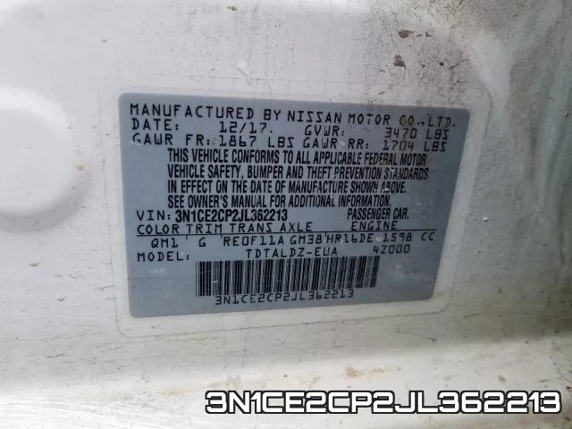 3N1CE2CP2JL362213 фото 2