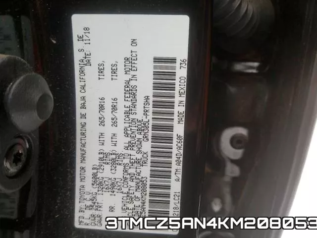 3TMCZ5AN4KM208053 фото 2