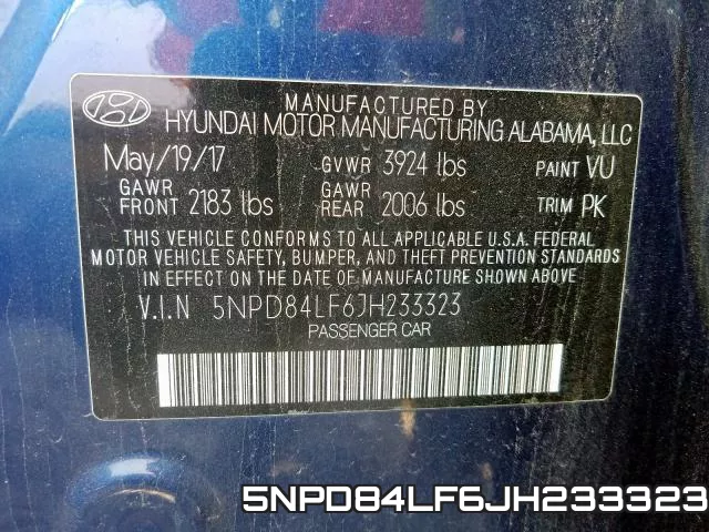 5NPD84LF6JH233323 фото 2