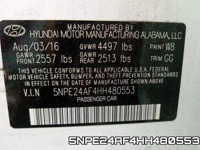 5NPE24AF4HH480553 фото 2