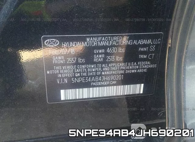 5NPE34AB4JH690201 фото 9
