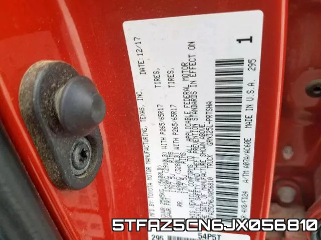 5TFAZ5CN6JX056810 фото 2