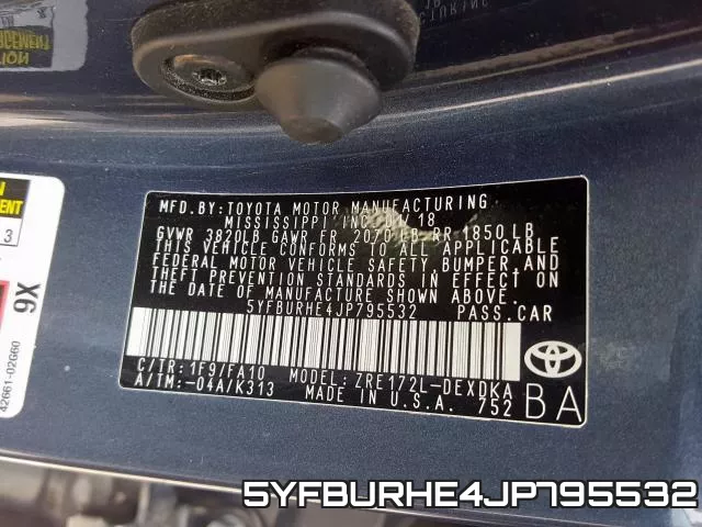 5YFBURHE4JP795532 фото 2