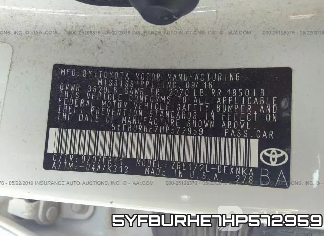 5YFBURHE7HP572959 фото 8