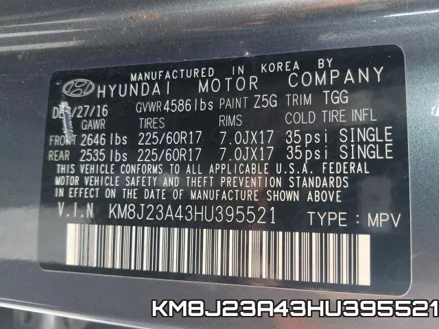 KM8J23A43HU395521 фото 2