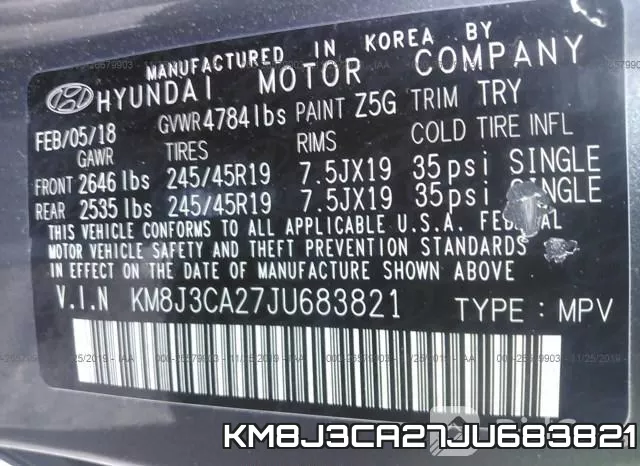 KM8J3CA27JU683821 фото 7