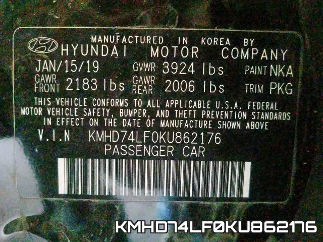 KMHD74LF0KU862176 фото 2