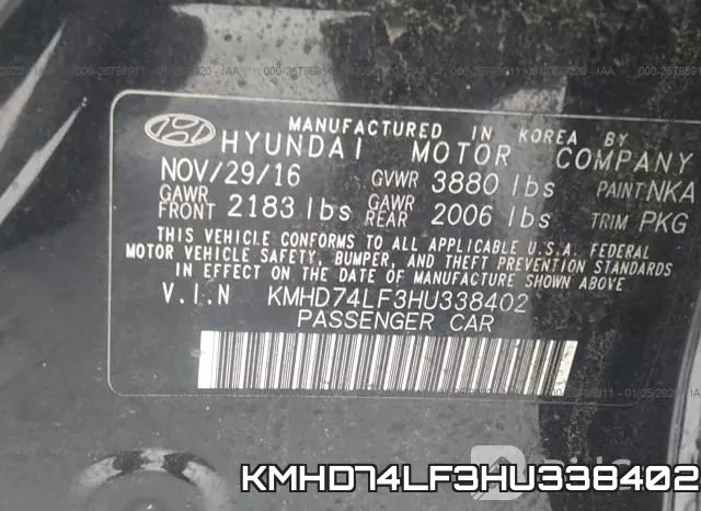 KMHD74LF3HU338402 фото 9