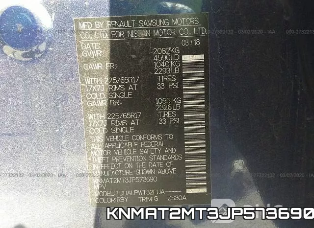 KNMAT2MT3JP573690 фото 4