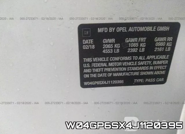 W04GP6SX4J1120395 фото 5