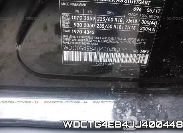 WDCTG4EB4JJ400448 фото 9