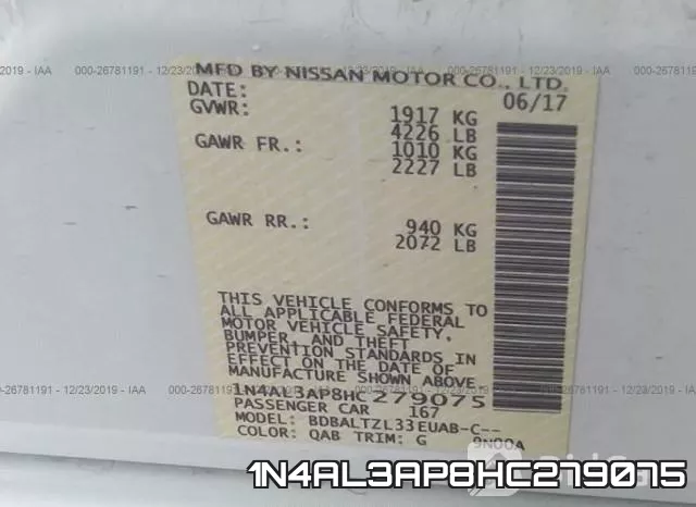 1N4AL3AP8HC279075 фото 6