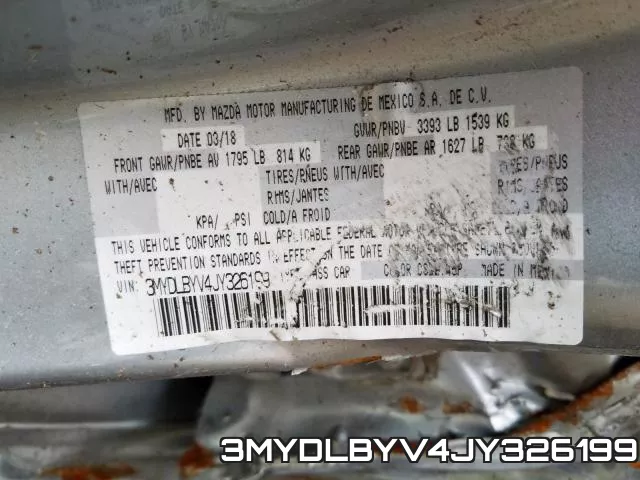 3MYDLBYV4JY326199 фото 2