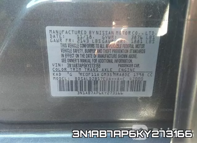 3N1AB7AP6KY273166 фото 8