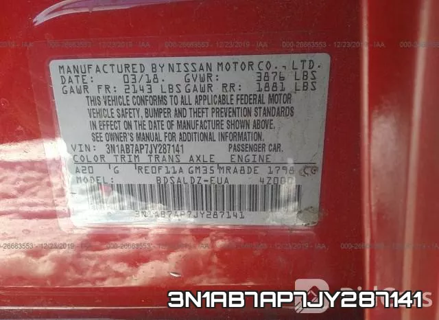 3N1AB7AP7JY287141 фото 6