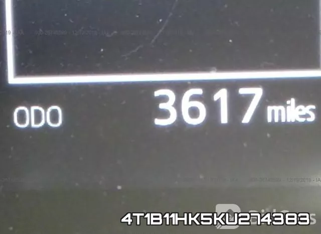 4T1B11HK5KU274383 фото 5