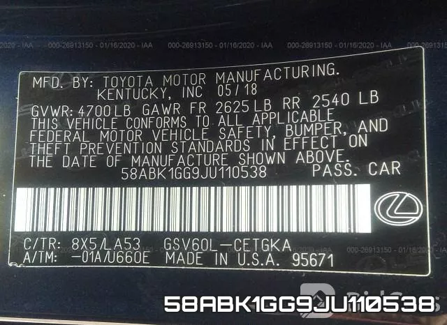58ABK1GG9JU110538 фото 5