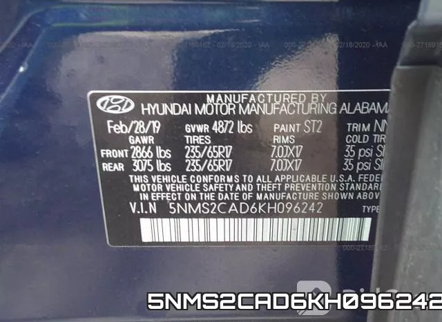 5NMS2CAD6KH096242 фото 8