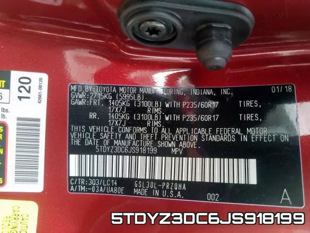 5TDYZ3DC6JS918199 фото 2