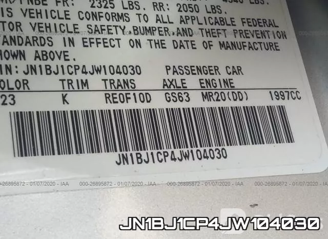 JN1BJ1CP4JW104030 фото 9