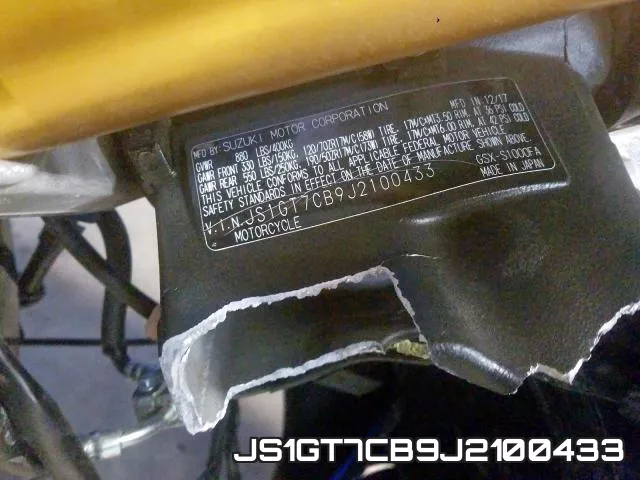 JS1GT7CB9J2100433 фото 2