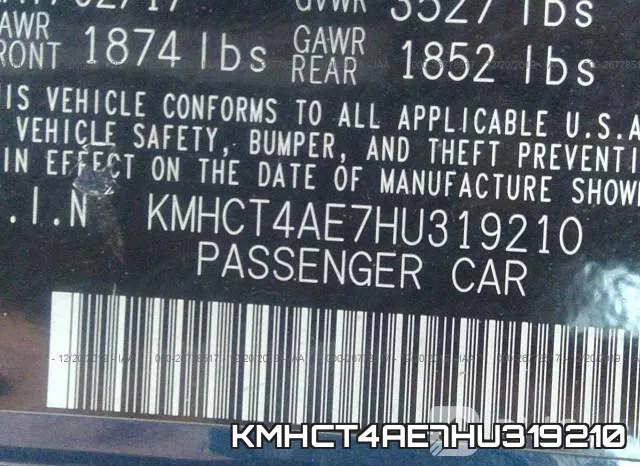 KMHCT4AE7HU319210 фото 8
