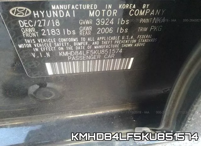 KMHD84LF5KU851574 фото 8