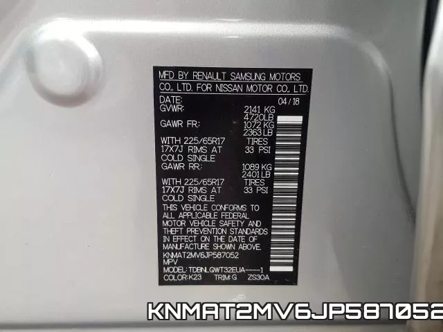 KNMAT2MV6JP587052 фото 2