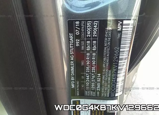 WDC0G4KB7KV129662 фото 3