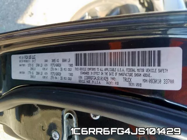 1C6RR6FG4JS101429 фото 2