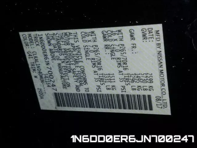 1N6DD0ER6JN700247 фото 2