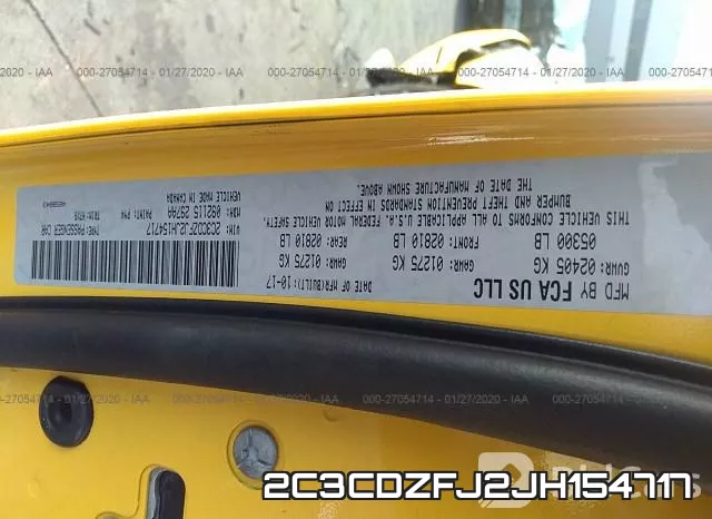 2C3CDZFJ2JH154717 фото 9