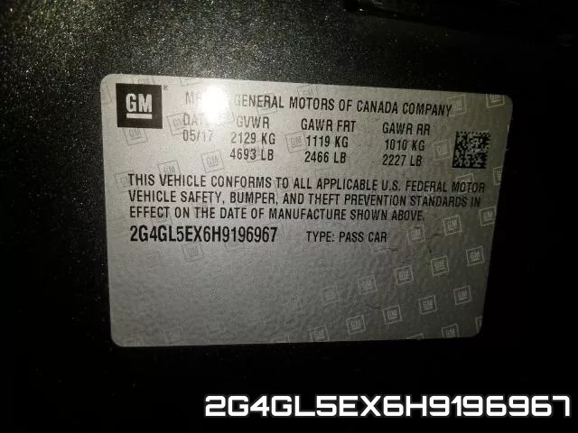 2G4GL5EX6H9196967 фото 2