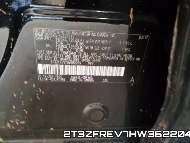 2T3ZFREV7HW362204 фото 2