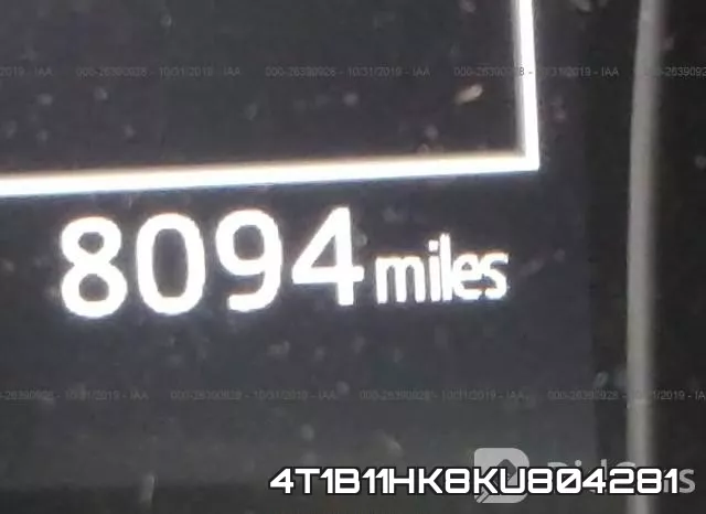 4T1B11HK8KU804281 фото 6
