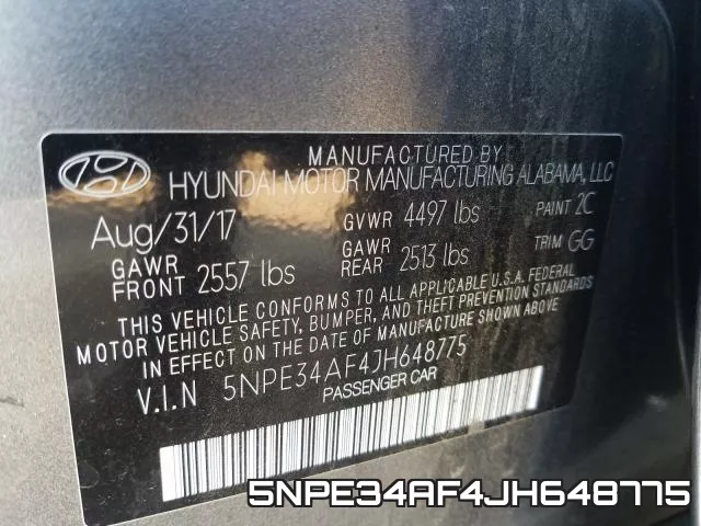 5NPE34AF4JH648775 фото 2
