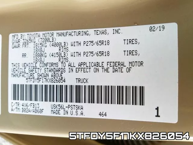 5TFDY5F17KX826054 фото 2