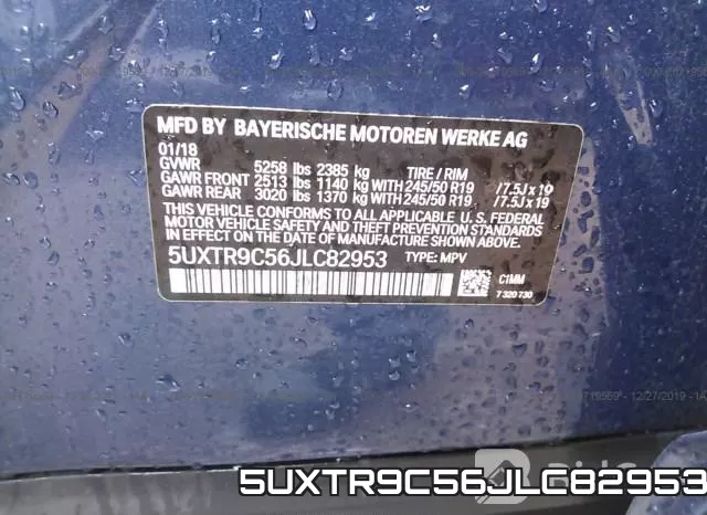 5UXTR9C56JLC82953 фото 8
