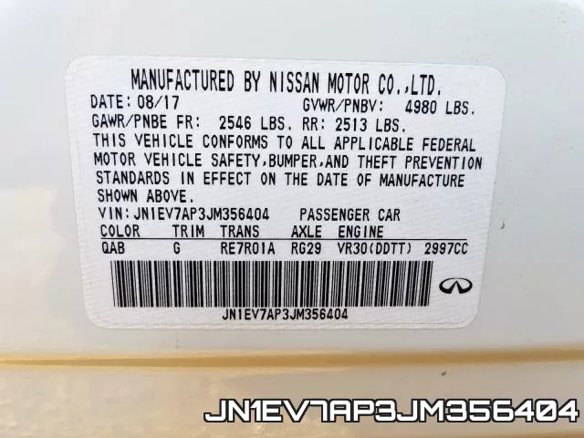 JN1EV7AP3JM356404 фото 2