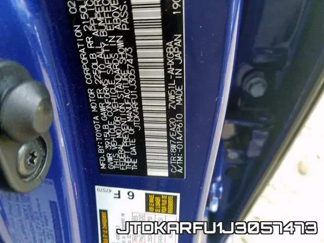 JTDKARFU1J3057473 фото 2