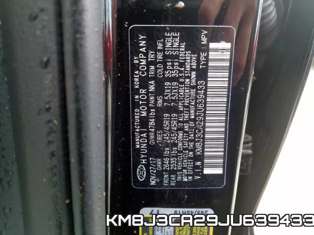 KM8J3CA29JU639433 фото 2