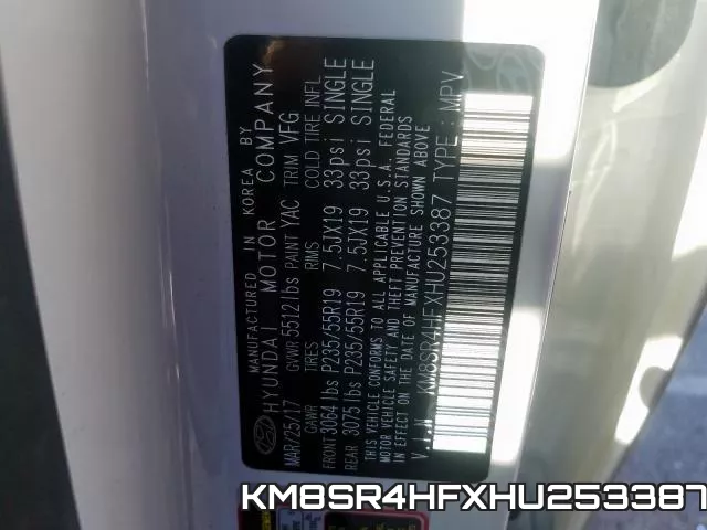 KM8SR4HFXHU253387 фото 2