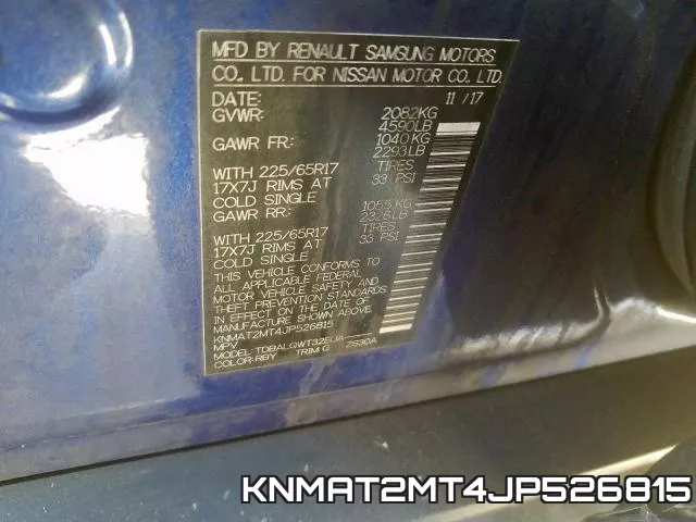 KNMAT2MT4JP526815 фото 2