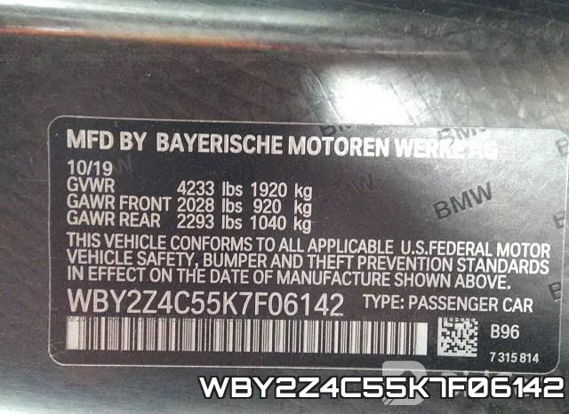 WBY2Z4C55K7F06142 фото 8