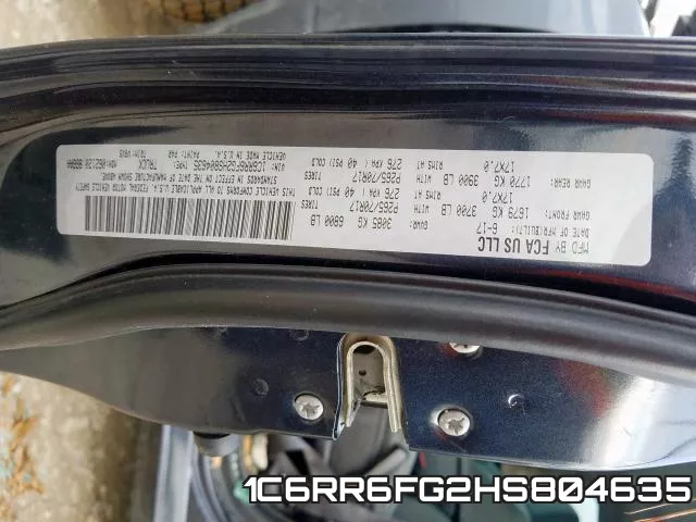 1C6RR6FG2HS804635 фото 2