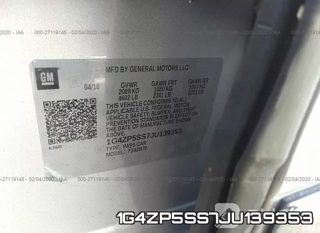 1G4ZP5SS7JU139353 фото 8