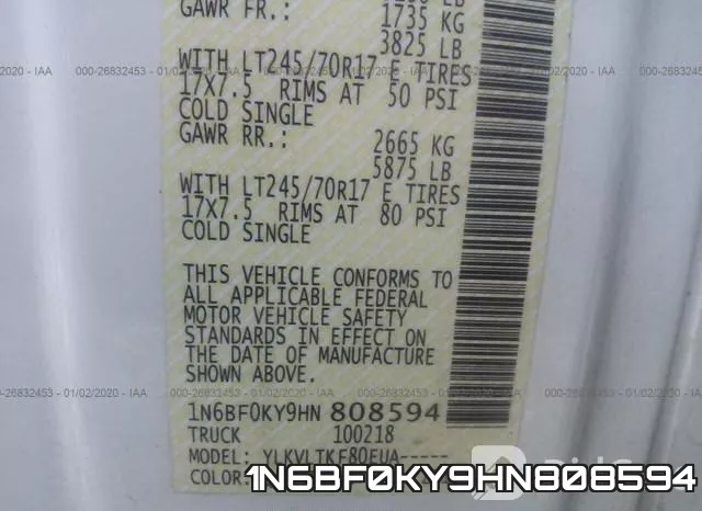 1N6BF0KY9HN808594 фото 7